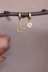 Charm Cuore - Pendente in ottone di alta qualità - Collezione Charm