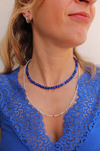 Carica l&#39;immagine nel visualizzatore di Gallery, Collana Blu Grecia - Chocker realizzato a mano - L&#39;artigianato per tutti
