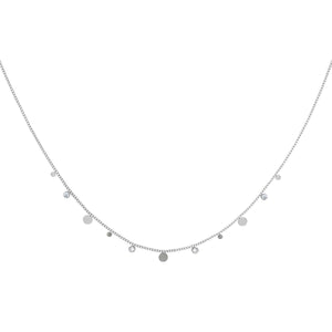 Collana Notte Stellata Argento - In acciaio inossidabile con zirconi - Collezione Universo