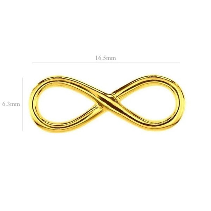 Charm Infinito Oro - Pendente in argento 925 - Collezione Charm