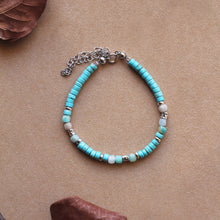 Carica l&#39;immagine nel visualizzatore di Gallery, Bracciale Chicago - Aulite magnesite e Amazzonite  - Collezione World Tour
