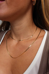 Collana Eleganza - In argento placcato Oro - collezione Basic