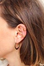 Carica l&#39;immagine nel visualizzatore di Gallery, Ear cuff Double - Cerchietto mono Orecchino in ottone placcato oro - Collezione Mono Orecchini
