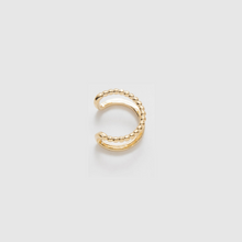 Carica l&#39;immagine nel visualizzatore di Gallery, Ear cuff Double - Cerchietto mono Orecchino in ottone placcato oro - Collezione Mono Orecchini
