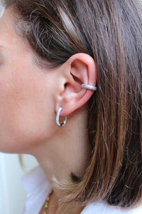 Ear cuff Stardust - Cerchietto mono orecchino in argento e zirconi - Collezione Mono Orecchini